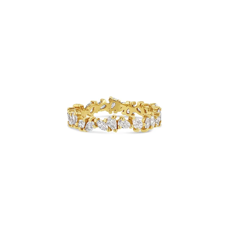 Petite Marquise + Pear Eternity Ring