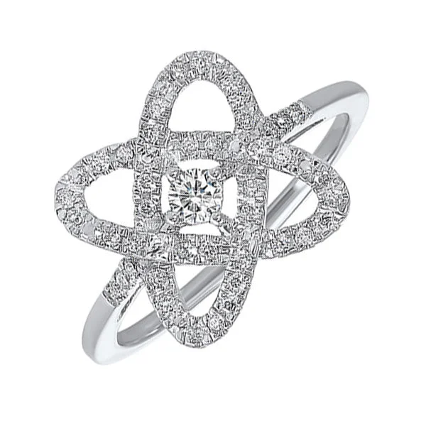 SILVER DIAMOND (1/4CTW) RING