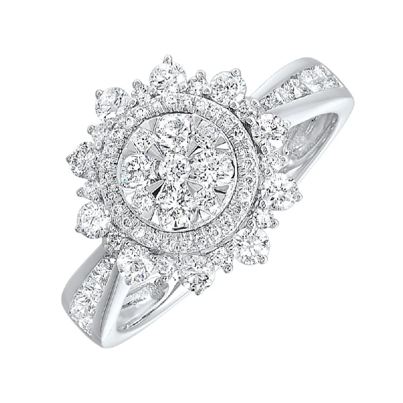 14KT WHITE GOLD DIAMOND (1CTW) RING