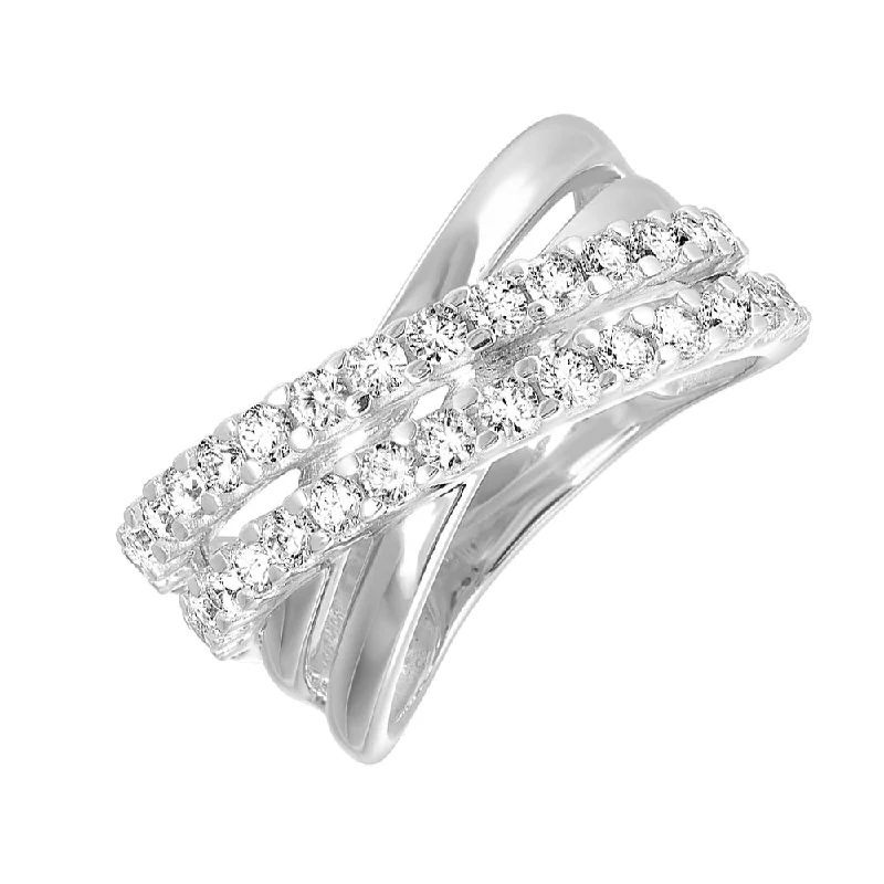 10KT WHITE GOLD DIAMOND (1CTW) RING