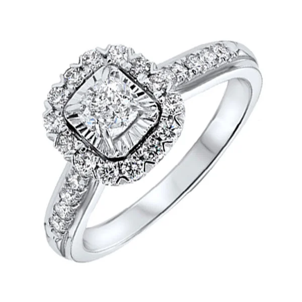 14KT WHITE GOLD DIAMOND(1CTW) RING