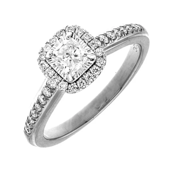 14KT WHITE GOLD DIAMOND(5/8CTW) RING