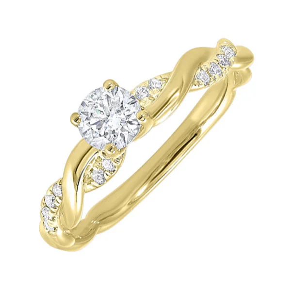 14KT YELLOW GOLD DIAMOND(1/2CTW) RING