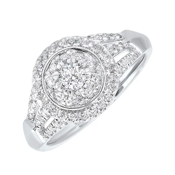 14KT WHITE GOLD DIAMOND(3/4CTW) RING