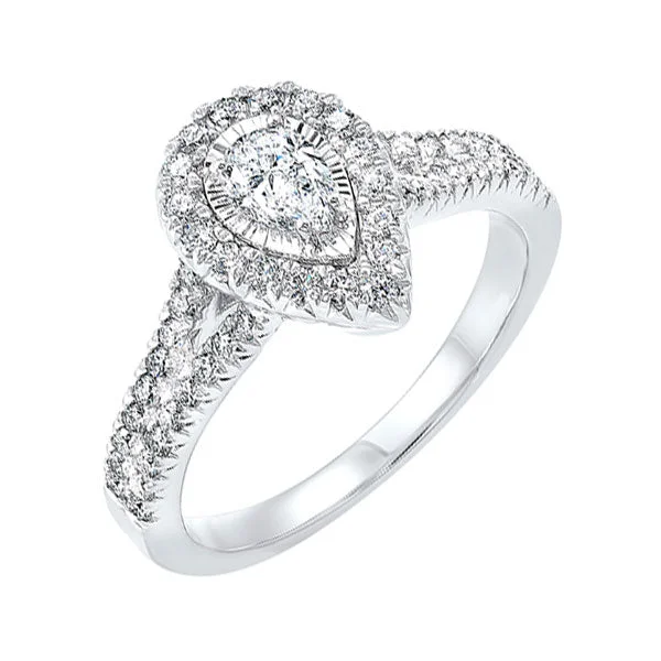 14KT WHITE GOLD DIAMOND(1CTW) RING