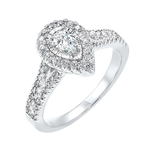 14KT WHITE GOLD DIAMOND(3/4CTW) RING