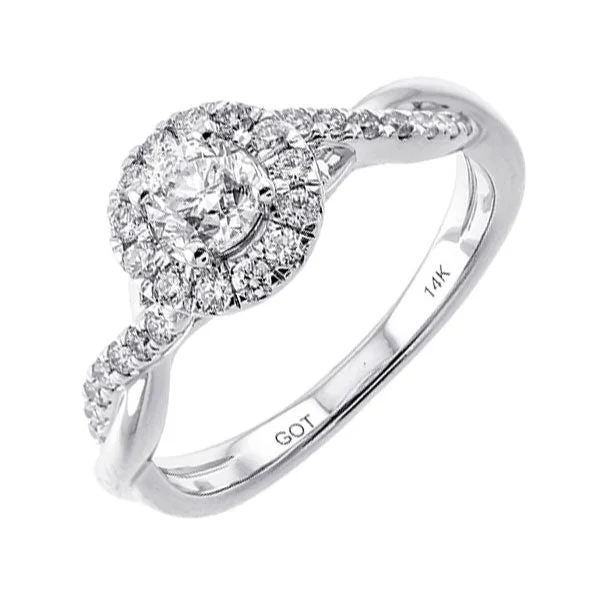 14KT WHITE GOLD DIAMOND(3/4CTW) RING