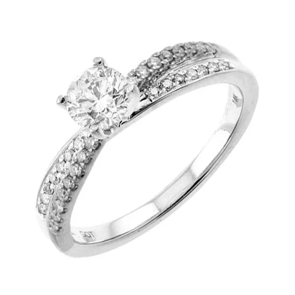 14KT WHITE GOLD DIAMOND(5/8CTW) RING