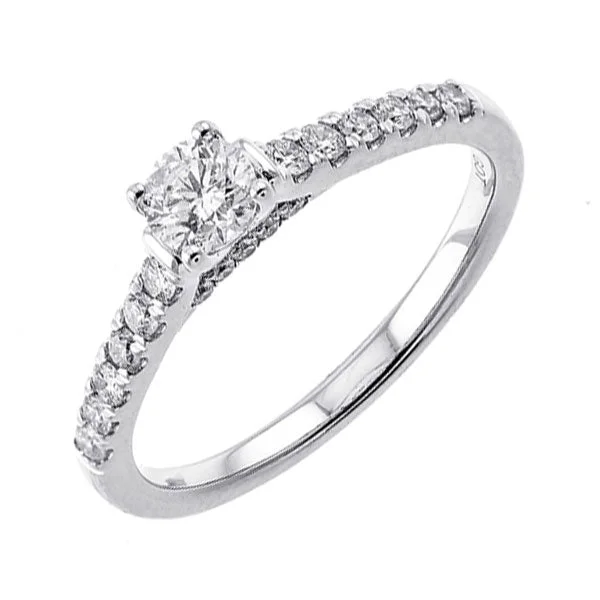 14KT WHITE GOLD DIAMOND(5/8CTW) RING