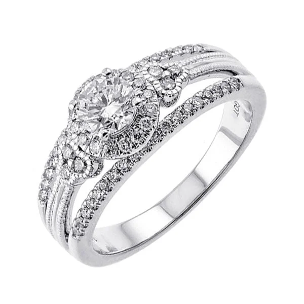 14KT WHITE GOLD DIAMOND(7/8CTW) RING