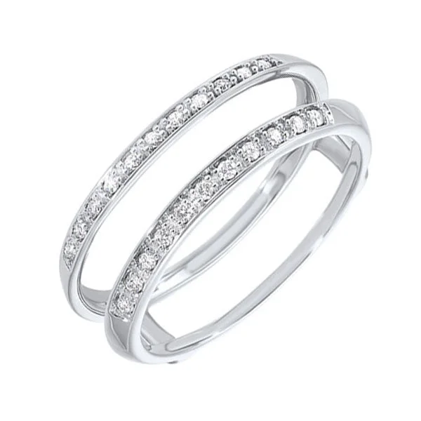 14KT WHITE GOLD DIAMOND (1/10 CTW) RING