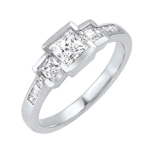 14KT WHITE GOLD DIAMOND (2CTW) RING