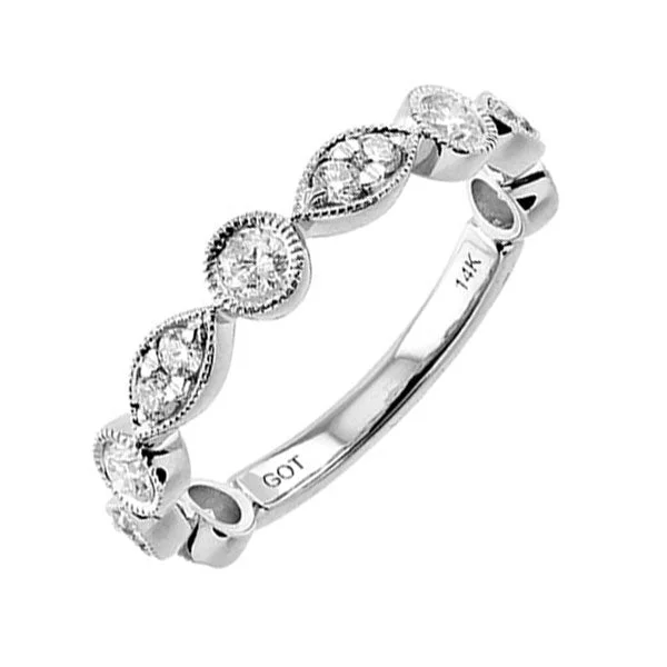 14KT WHITE GOLD DIAMOND(5/8CTW) RING